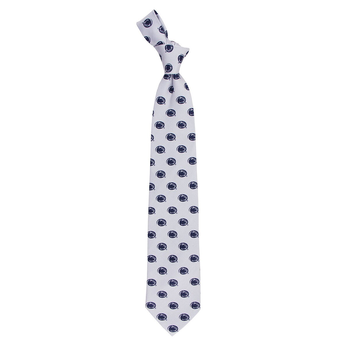 white neck tie with repeating Penn State Athletic Logos